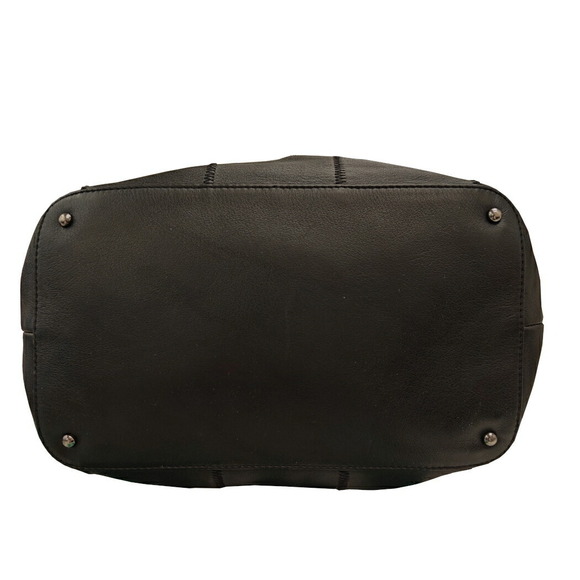 CHANEL Chocobar Handbag Leather Drawstring Tassel Fringe Black - Picture 4 of 8